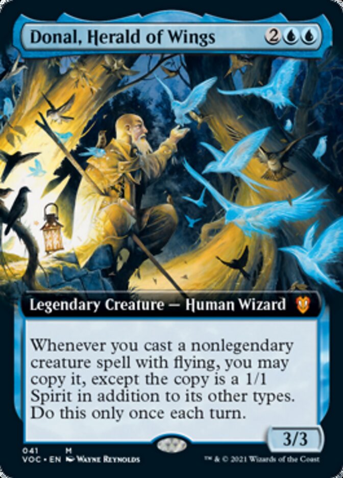 Donal, Herald of Wings (Extended Art) [Innistrad: Crimson Vow Commander] | Galaxy Games LLC