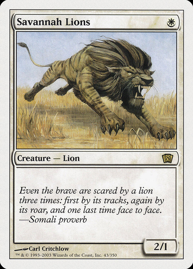 Savannah Lions [Eighth Edition] | Galaxy Games LLC