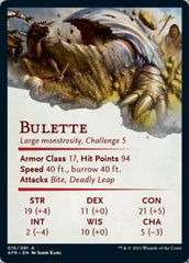 Bulette Art Card (Gold-Stamped Signature) [Dungeons & Dragons: Adventures in the Forgotten Realms Art Series] | Galaxy Games LLC