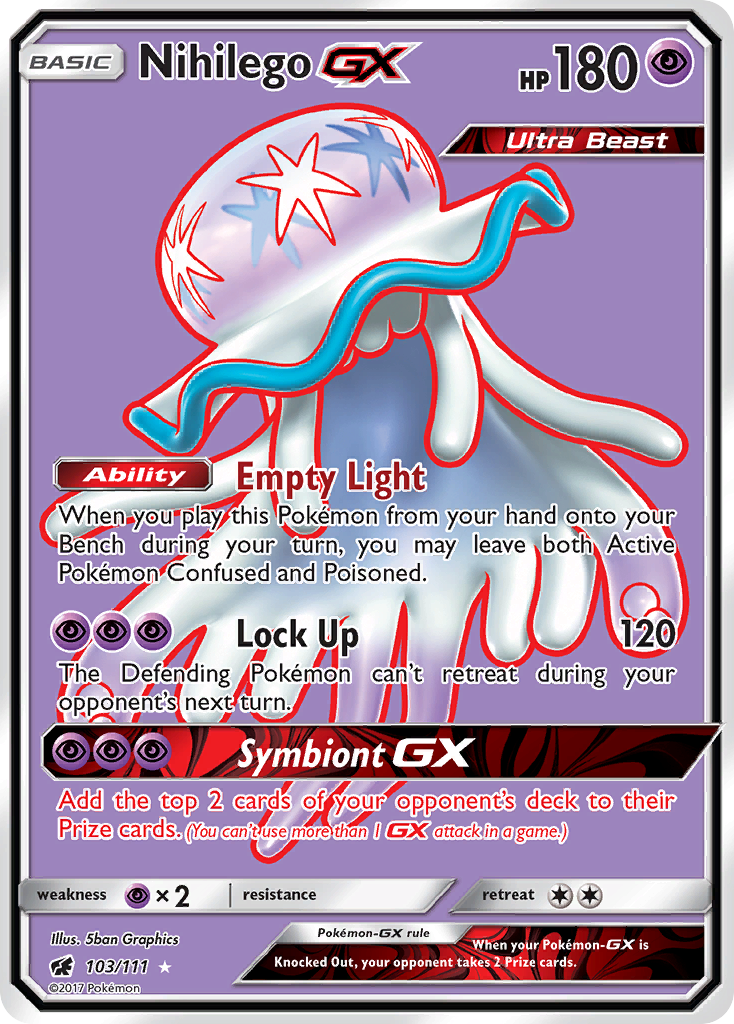 Nihilego GX (103/111) [Sun & Moon: Crimson Invasion] | Galaxy Games LLC