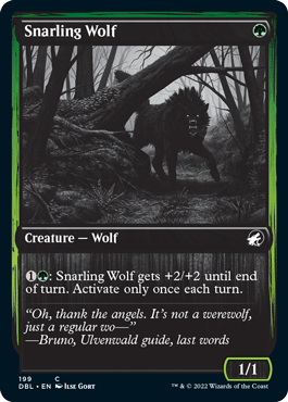 Snarling Wolf (199) [Innistrad: Double Feature] | Galaxy Games LLC