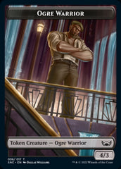 Ogre Warrior // Dog Double-sided Token [Streets of New Capenna Tokens] | Galaxy Games LLC