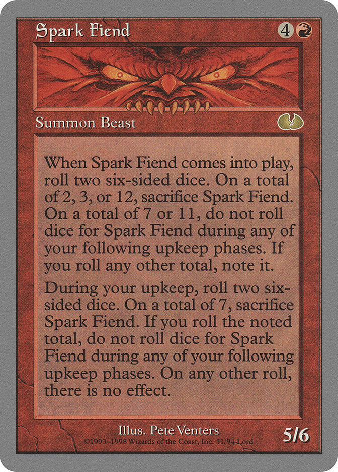 Spark Fiend [Unglued] | Galaxy Games LLC