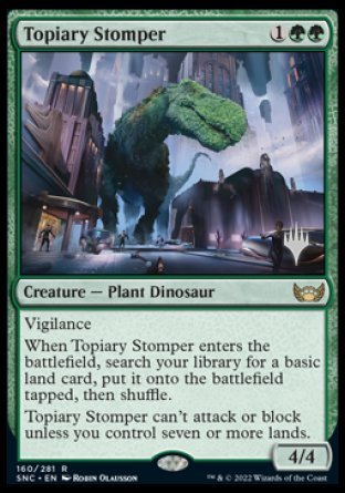 Topiary Stomper (Promo Pack) [Streets of New Capenna Promos] | Galaxy Games LLC