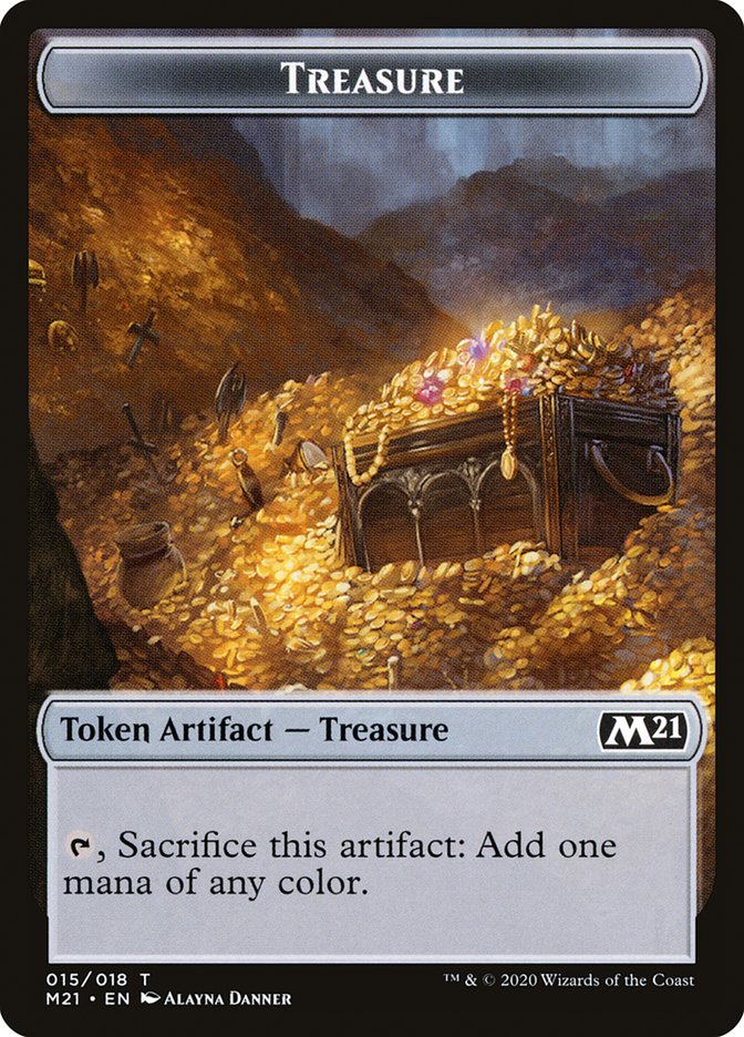 Treasure Token [Core Set 2021 Tokens] | Galaxy Games LLC