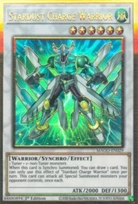 Stardust Charge Warrior [MAGO-EN029] Gold Rare | Galaxy Games LLC