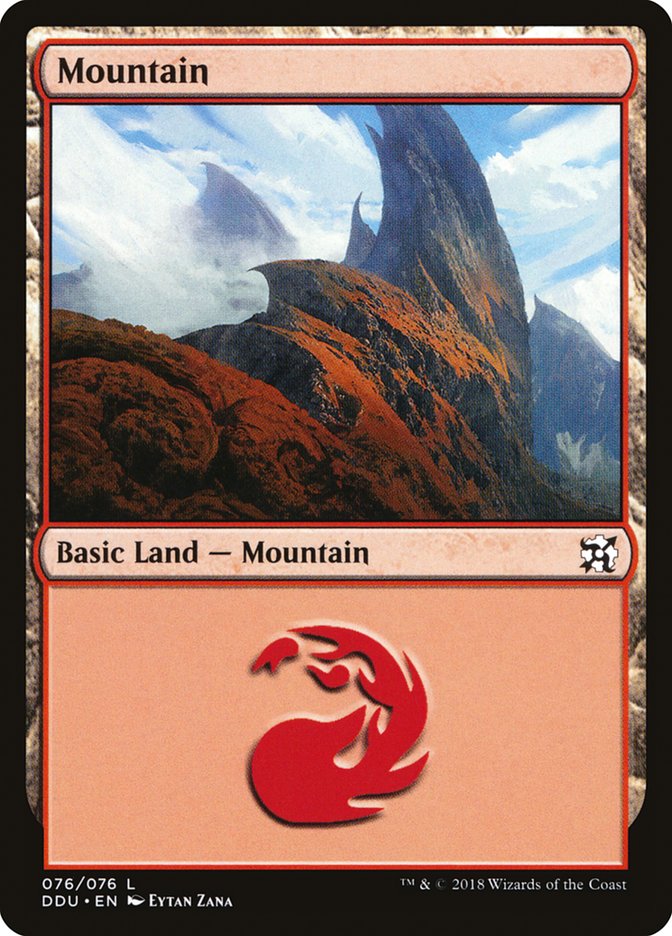 Mountain (76) [Duel Decks: Elves vs. Inventors] | Galaxy Games LLC