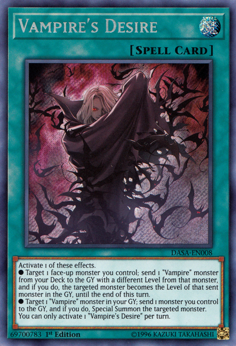 Vampire's Desire [DASA-EN008] Secret Rare | Galaxy Games LLC