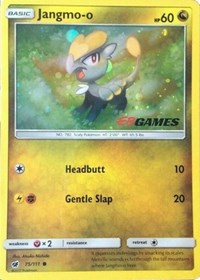 Jangmo-o (75/111) (Cosmos Holo) (EB Games Promo) [Sun & Moon: Crimson Invasion] | Galaxy Games LLC