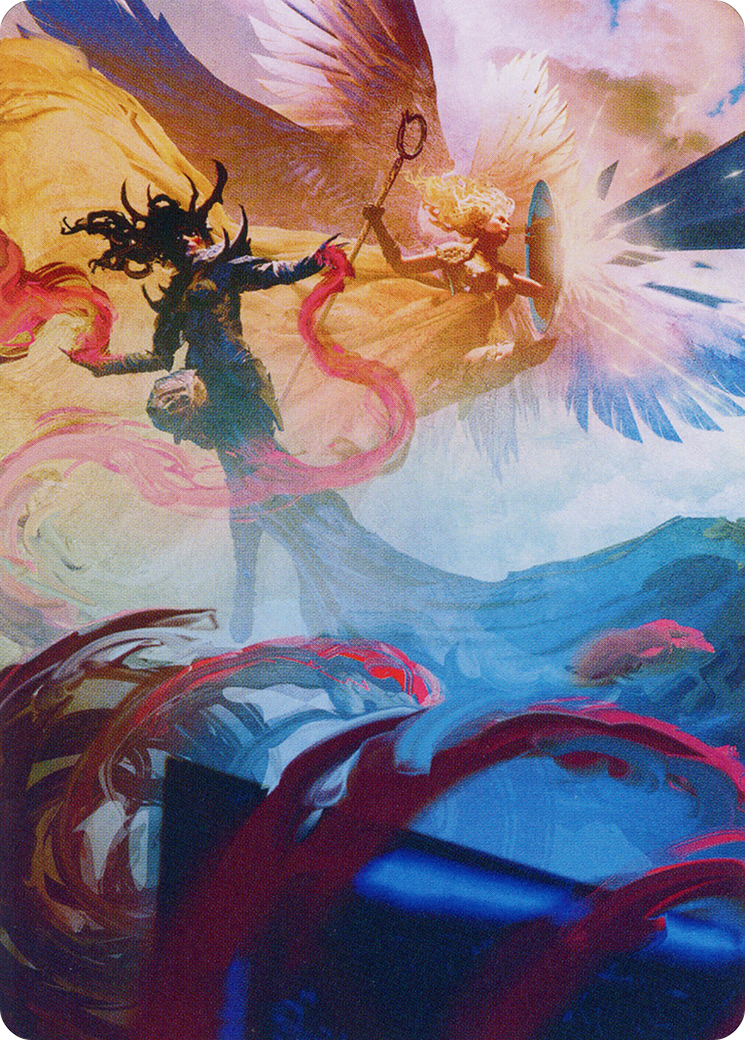 Drana and Linvala Art Card [March of the Machine Art Series] | Galaxy Games LLC