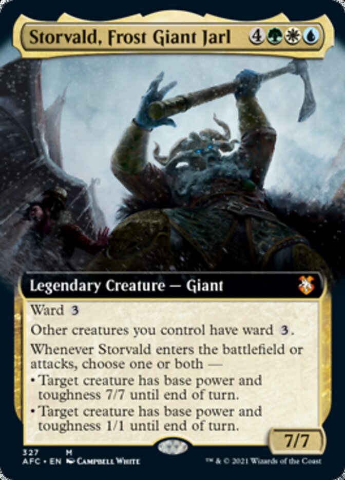 Storvald, Frost Giant Jarl (Extended Art) [Dungeons & Dragons: Adventures in the Forgotten Realms Commander] | Galaxy Games LLC