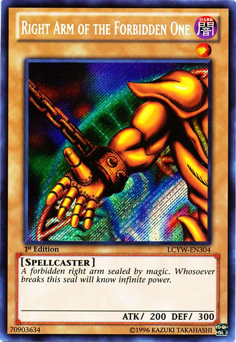 Right Arm of the Forbidden One [LCYW-EN304] Secret Rare | Galaxy Games LLC