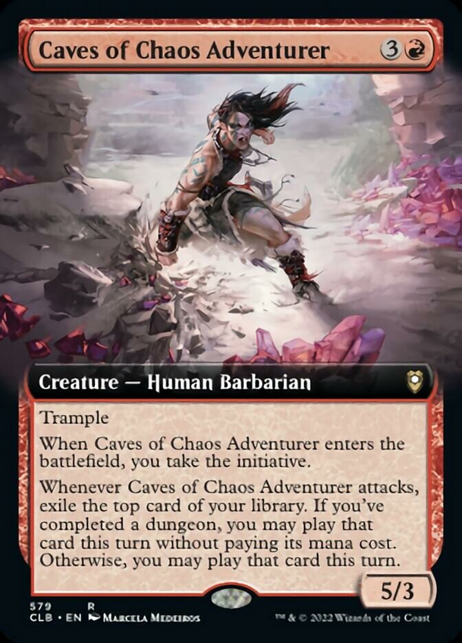 Caves of Chaos Adventurer (Extended Art) [Commander Legends: Battle for Baldur's Gate] | Galaxy Games LLC