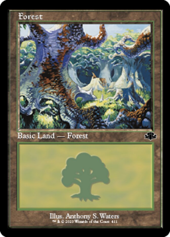 Forest (411) (Retro) [Dominaria Remastered] | Galaxy Games LLC