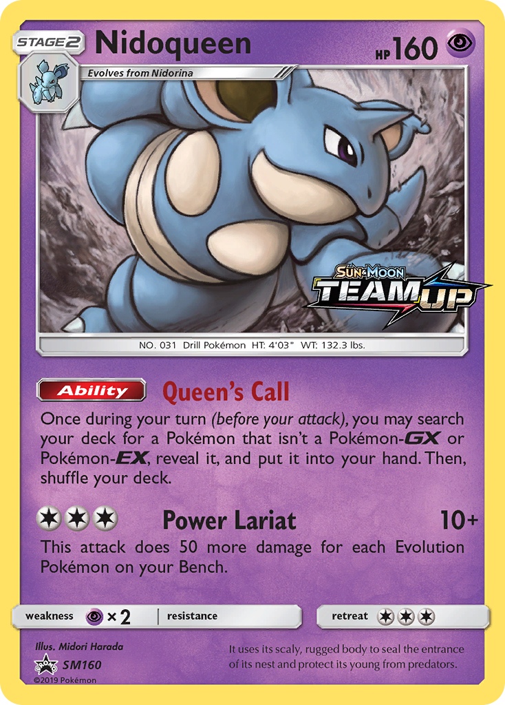 Nidoqueen (SM160) [Sun & Moon: Black Star Promos] | Galaxy Games LLC