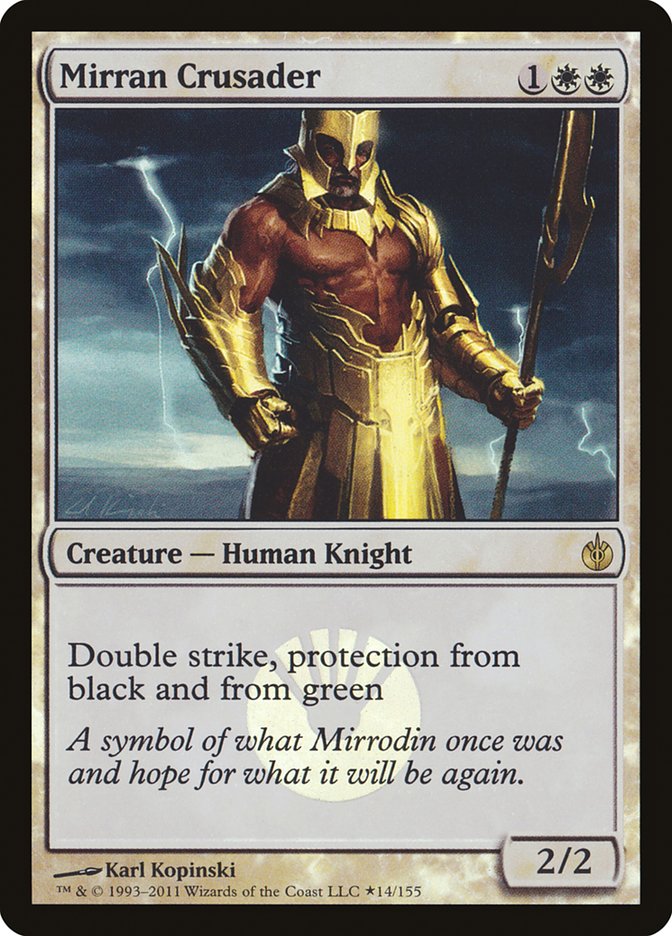 Mirran Crusader (Buy-A-Box) [Mirrodin Besieged Promos] | Galaxy Games LLC