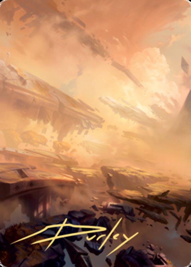 Plains 1 Art Card (Gold-Stamped Signature) [Zendikar Rising Art Series] | Galaxy Games LLC