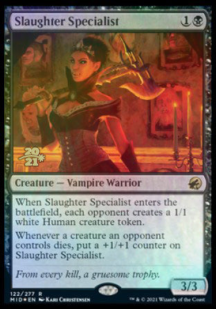 Slaughter Specialist [Innistrad: Midnight Hunt Prerelease Promos] | Galaxy Games LLC