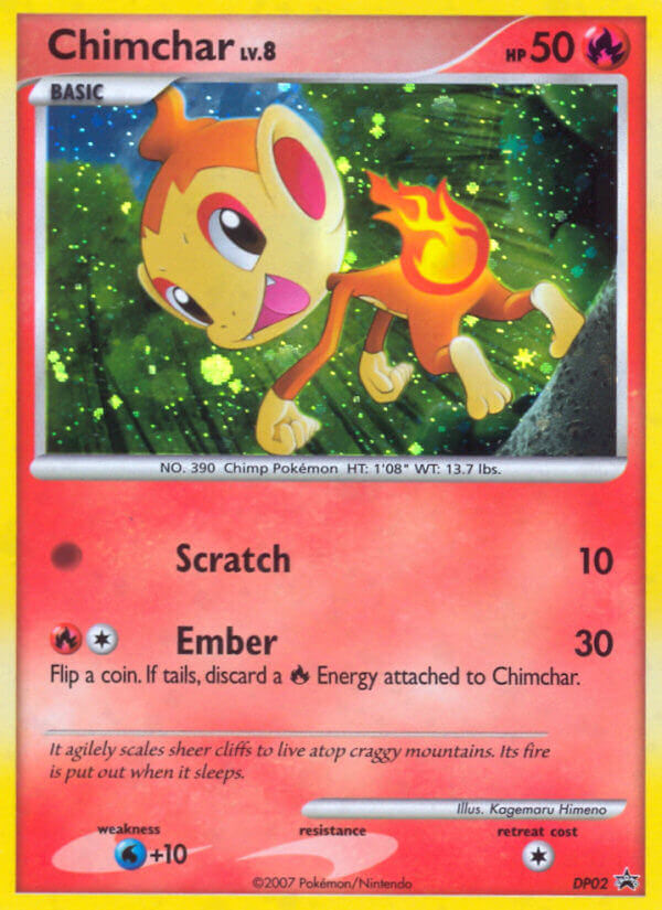 Chimchar (DP02) [Diamond & Pearl: Black Star Promos] | Galaxy Games LLC