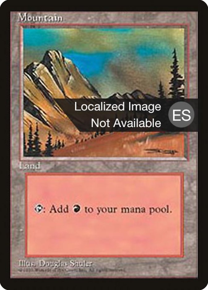 Mountain (C) [Fourth Edition (Foreign Black Border)] | Galaxy Games LLC