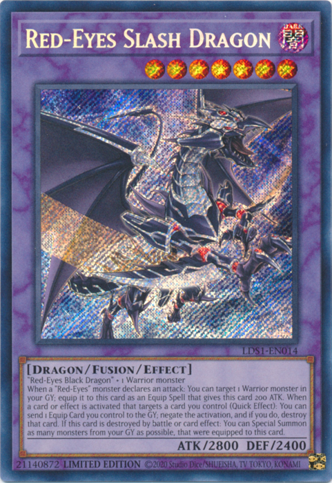 Red-Eyes Slash Dragon [LDS1-EN014] Secret Rare | Galaxy Games LLC