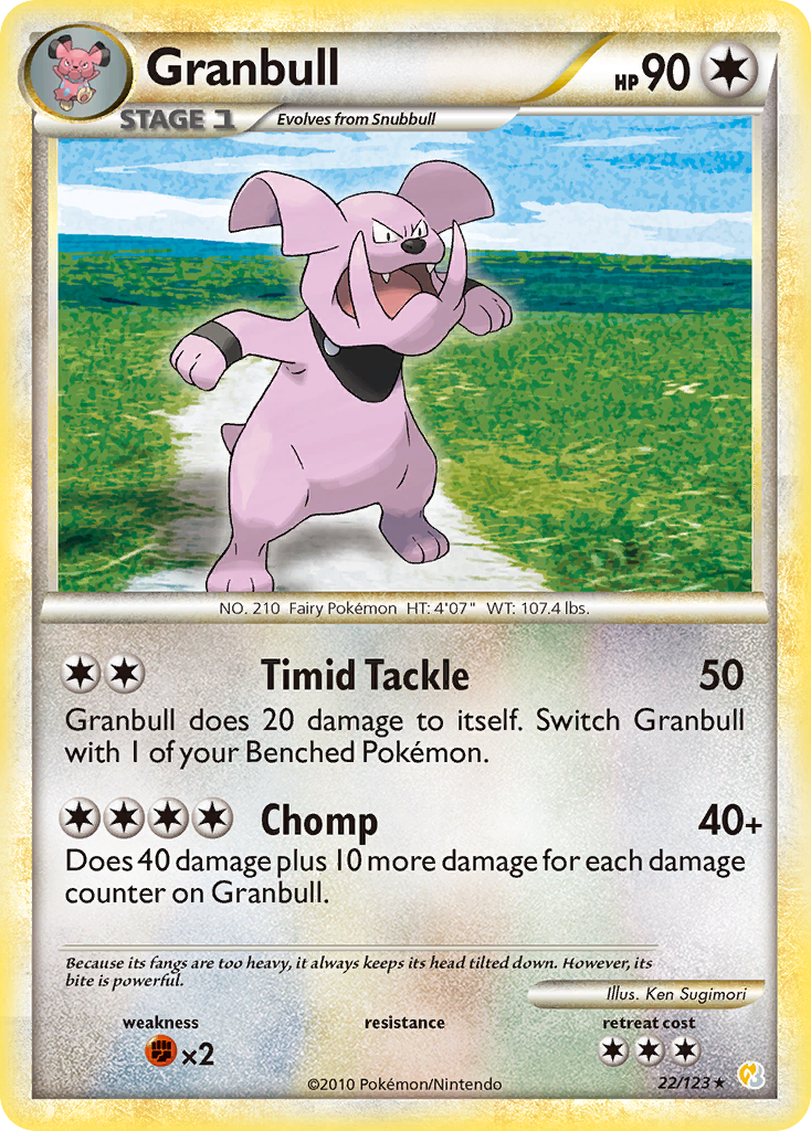 Granbull (22/123) [HeartGold & SoulSilver: Base Set] | Galaxy Games LLC