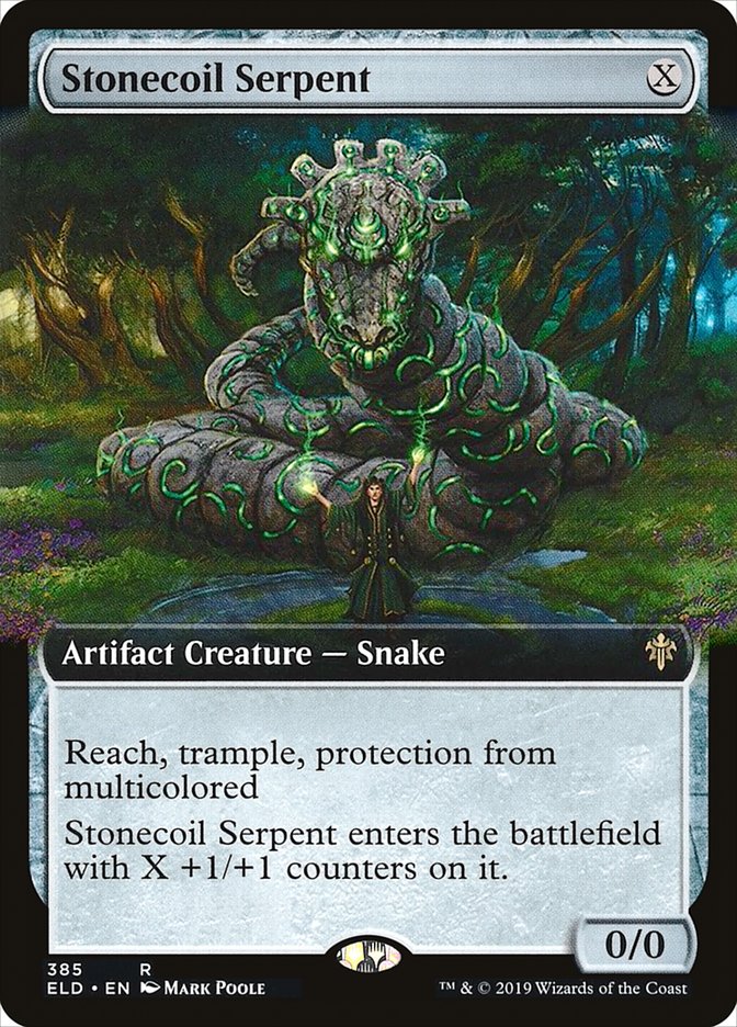 Stonecoil Serpent (Extended Art) [Throne of Eldraine] | Galaxy Games LLC