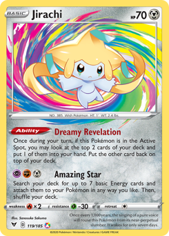 Jirachi (119/185) [Sword & Shield: Vivid Voltage] | Galaxy Games LLC