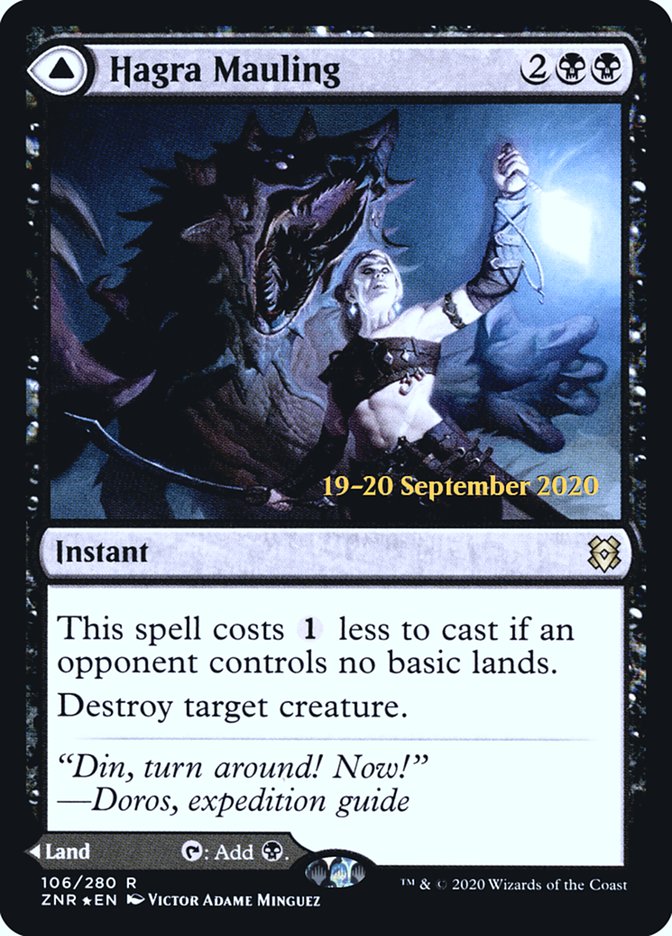 Hagra Mauling // Hagra Broodpit [Zendikar Rising Prerelease Promos] | Galaxy Games LLC