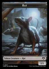 City's Blessing // Rat Double-Sided Token [Commander Masters Tokens] | Galaxy Games LLC