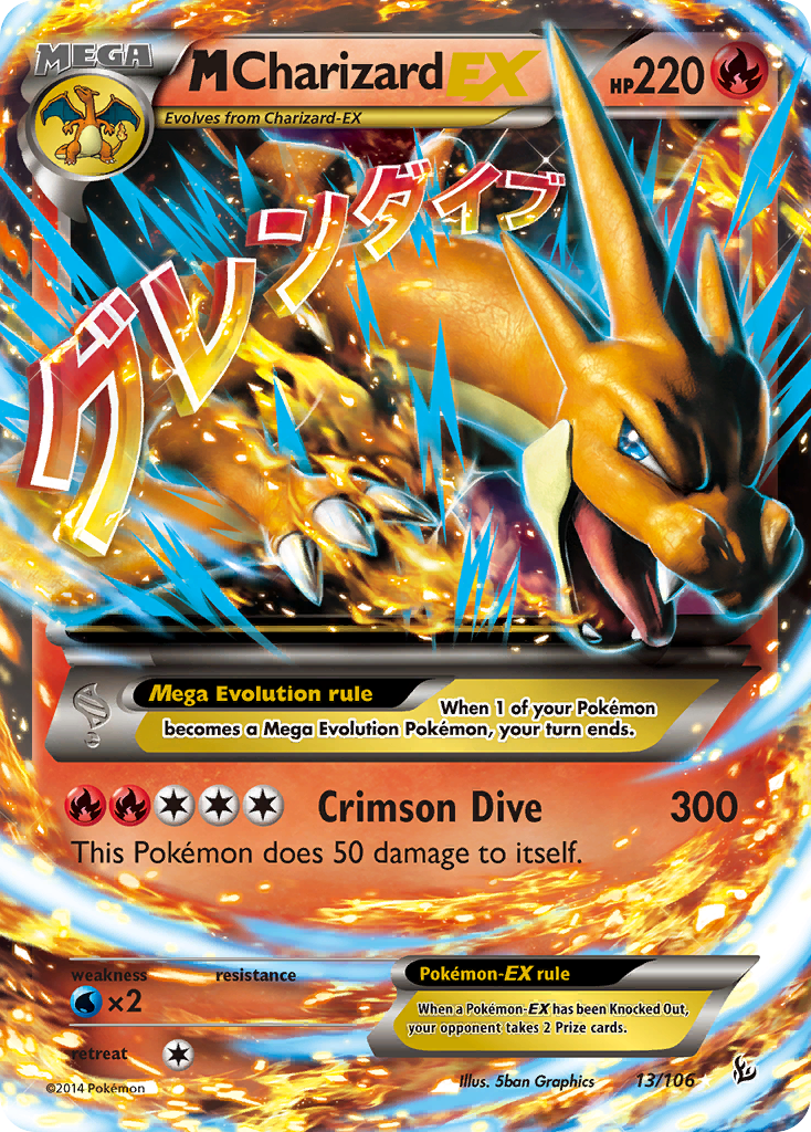 M Charizard EX (13/106) [XY: Flashfire] | Galaxy Games LLC