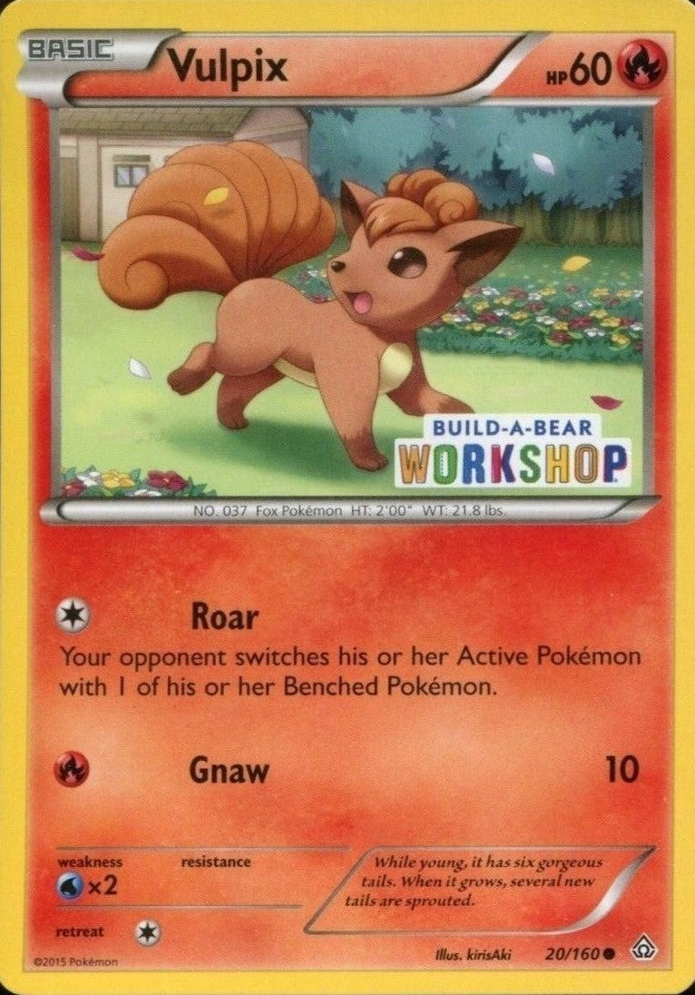 Vulpix (20/160) (Build A Bear Workshop Exclusive) [XY: Primal Clash] | Galaxy Games LLC