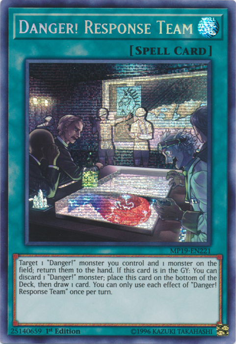 Danger! Response Team [MP19-EN221] Prismatic Secret Rare | Galaxy Games LLC