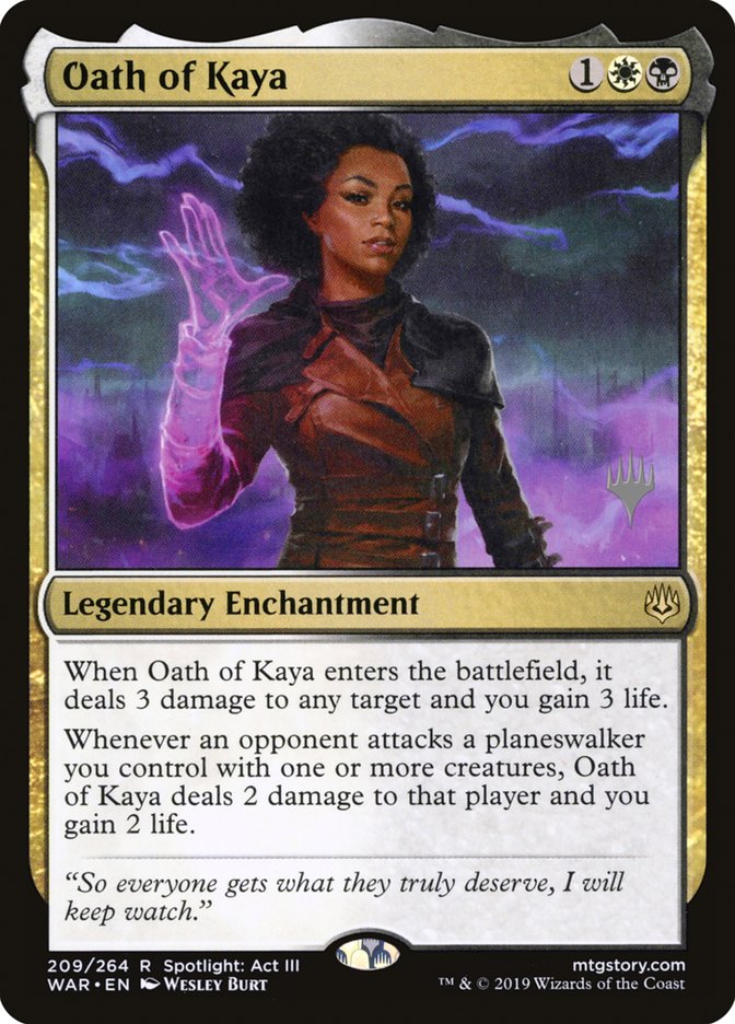 Oath of Kaya (Promo Pack) [War of the Spark Promos] | Galaxy Games LLC