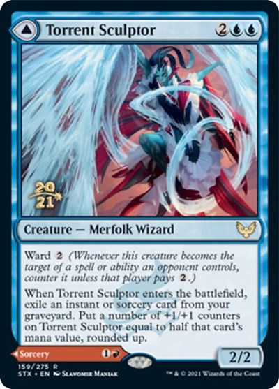 Torrent Sculptor // Flamethrower Sonata [Strixhaven: School of Mages Prerelease Promos] | Galaxy Games LLC