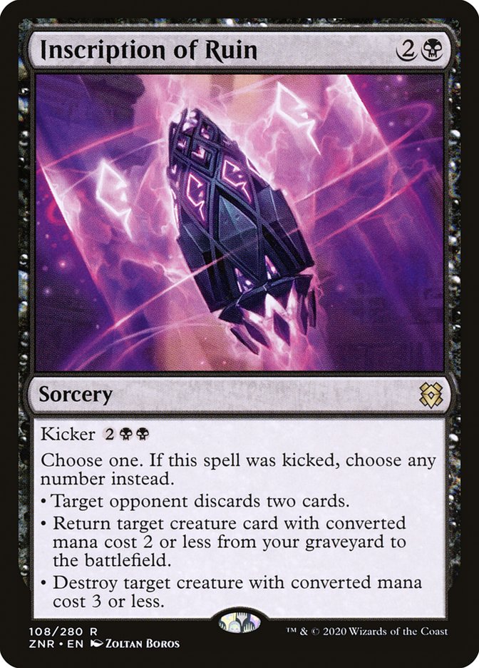 Inscription of Ruin [Zendikar Rising] | Galaxy Games LLC