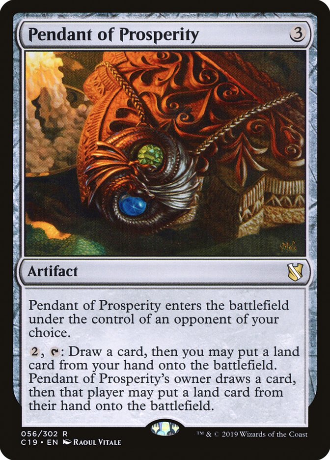 Pendant of Prosperity [Commander 2019] | Galaxy Games LLC