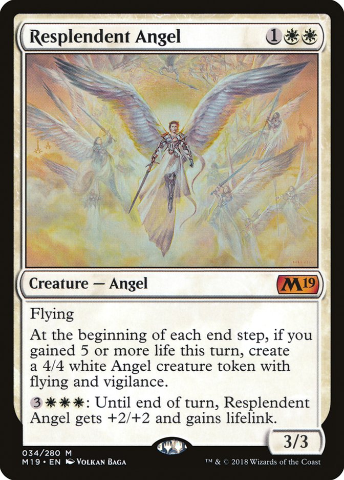 Resplendent Angel [Core Set 2019] | Galaxy Games LLC