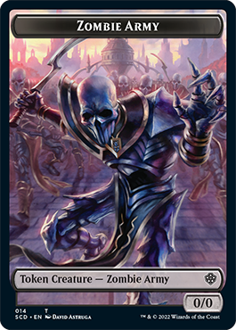 Zombie // Zombie Army Double-Sided Token [Starter Commander Decks] | Galaxy Games LLC