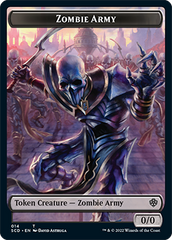 Zombie // Zombie Army Double-Sided Token [Starter Commander Decks] | Galaxy Games LLC