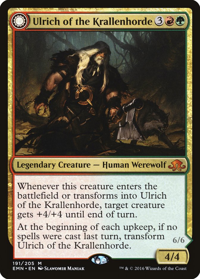 Ulrich of the Krallenhorde // Ulrich, Uncontested Alpha [Eldritch Moon] | Galaxy Games LLC