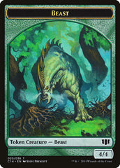Elf Druid // Beast (020/036) Double-sided Token [Commander 2014 Tokens] | Galaxy Games LLC