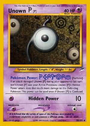 Unown [P] (58/105) [Neo Destiny Unlimited] | Galaxy Games LLC