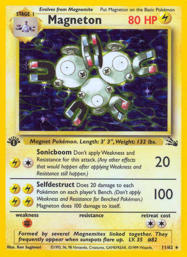 Magneton (11/62) [Fossil 1st Edition] | Galaxy Games LLC