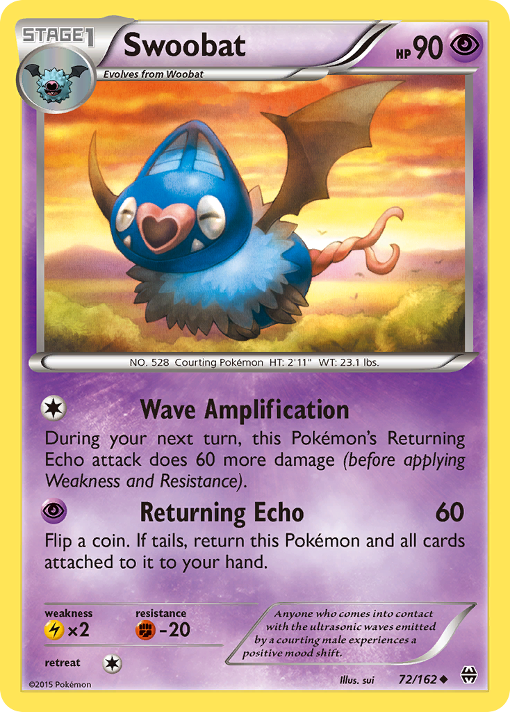 Swoobat (72/162) [XY: BREAKthrough] | Galaxy Games LLC