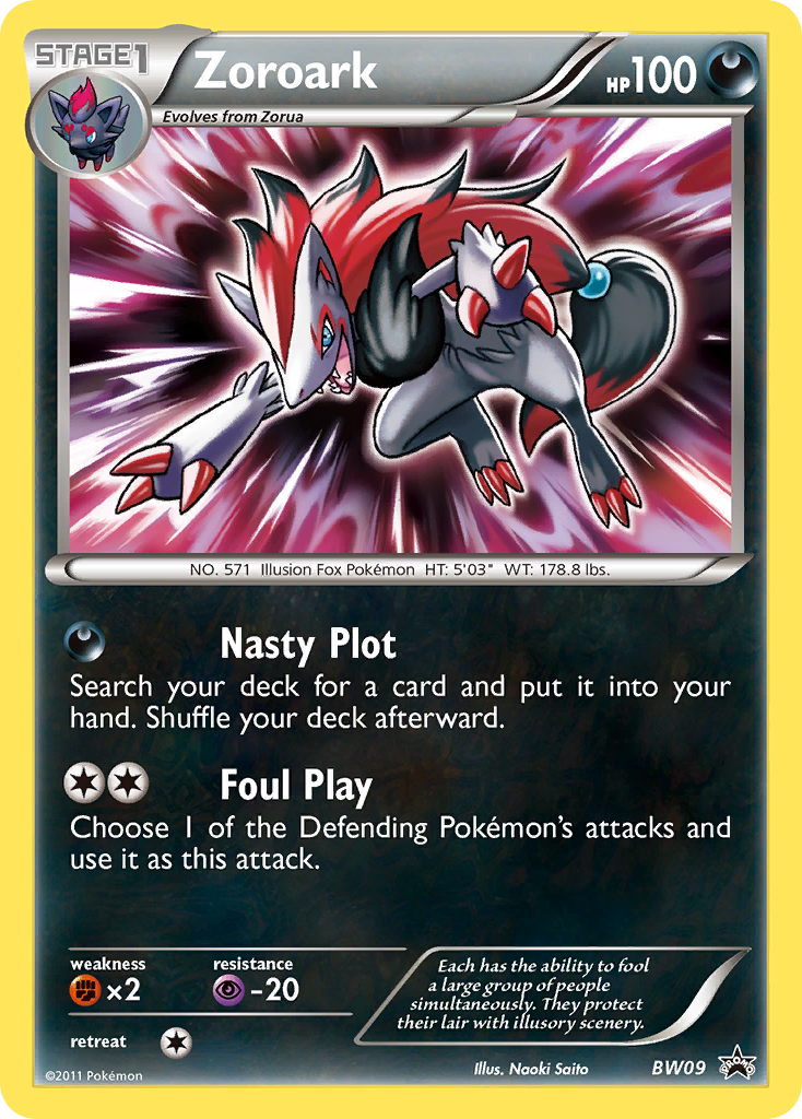 Zoroark (BW09) [Black & White: Black Star Promos] | Galaxy Games LLC