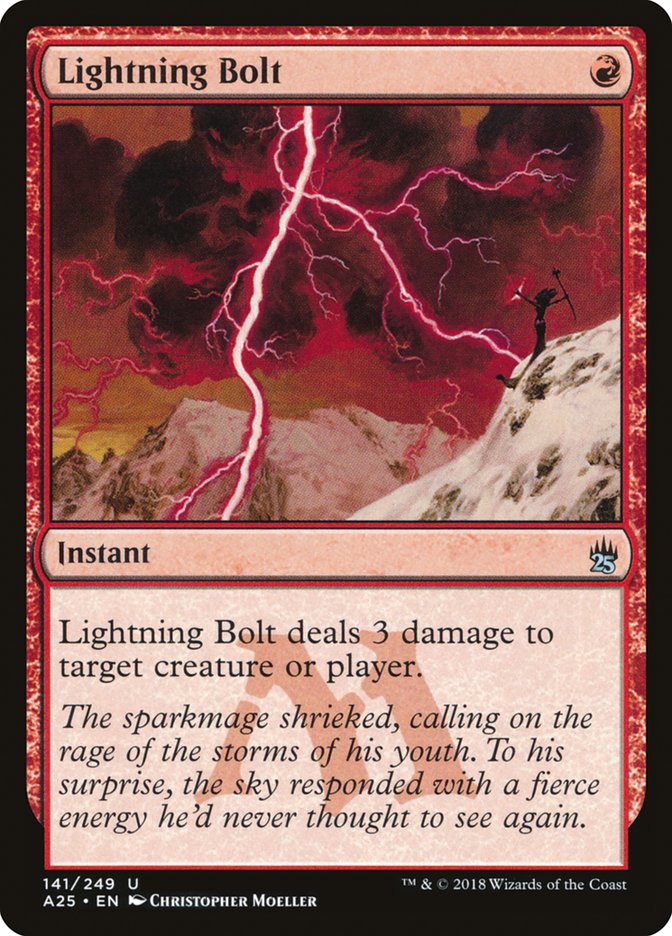 Lightning Bolt [Masters 25] | Galaxy Games LLC