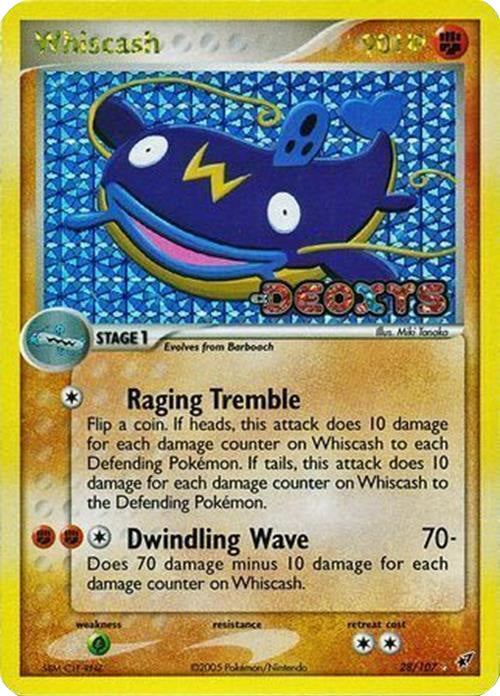 Whiscash (28/107) (Stamped) [EX: Deoxys] | Galaxy Games LLC