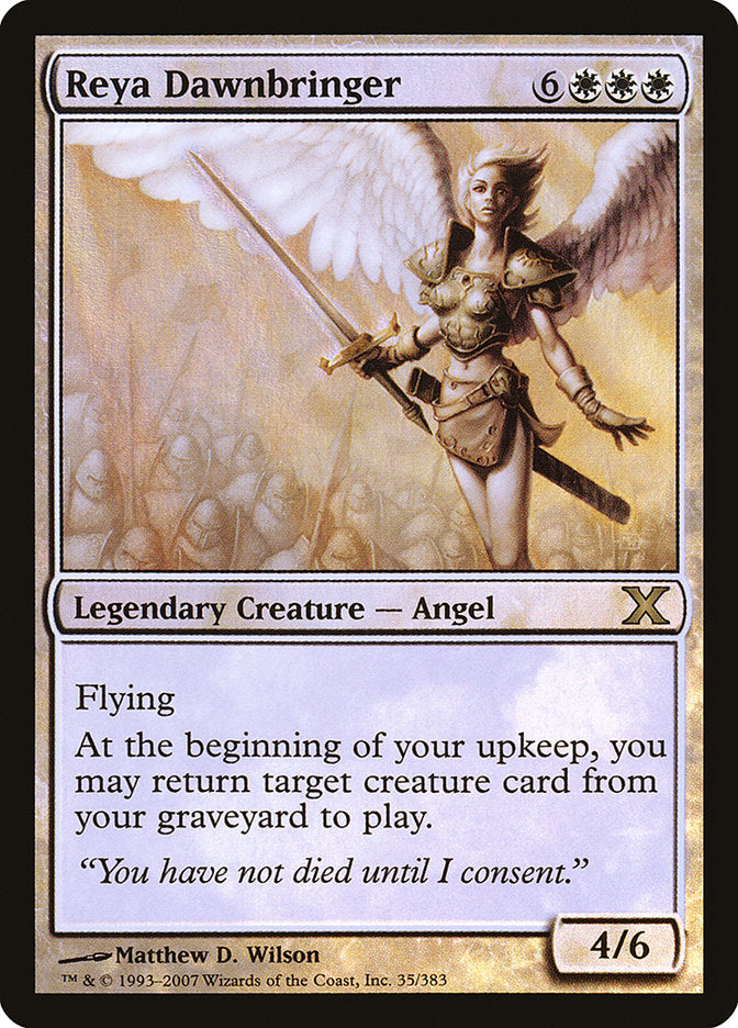 Reya Dawnbringer (Premium Foil) [Tenth Edition] | Galaxy Games LLC