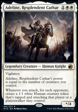 Adeline, Resplendent Cathar (Promo Pack) [Innistrad: Midnight Hunt Promos] | Galaxy Games LLC